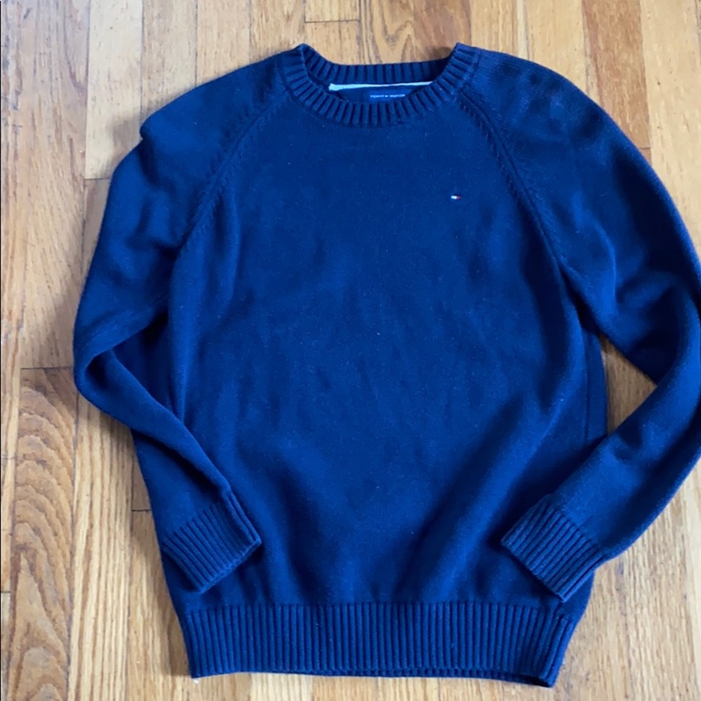 Navy Blue crew neck sweater by Tommy Hilfiger